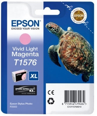 EPSON Tintenpatrone vivid light mag. T157640 Stylus Photo R3000 26ml