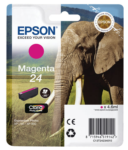 EPSON Tintenpatrone magenta T242340 XP 750/850 360 Seiten