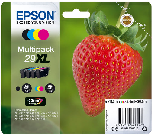 EPSON Multipack Tinte XL CMYBK T299640 XP-235/335/435 4-color