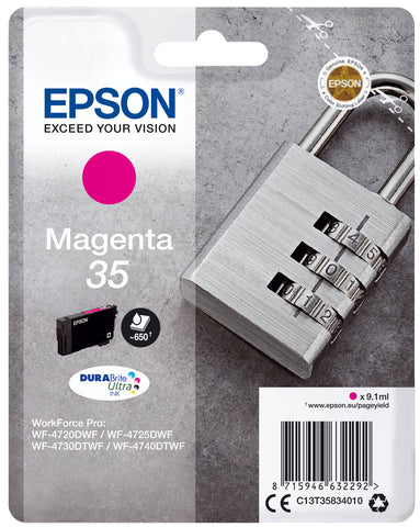 EPSON Tintenpatrone magenta T358340 WF-4720/4725DWF 650 Seiten