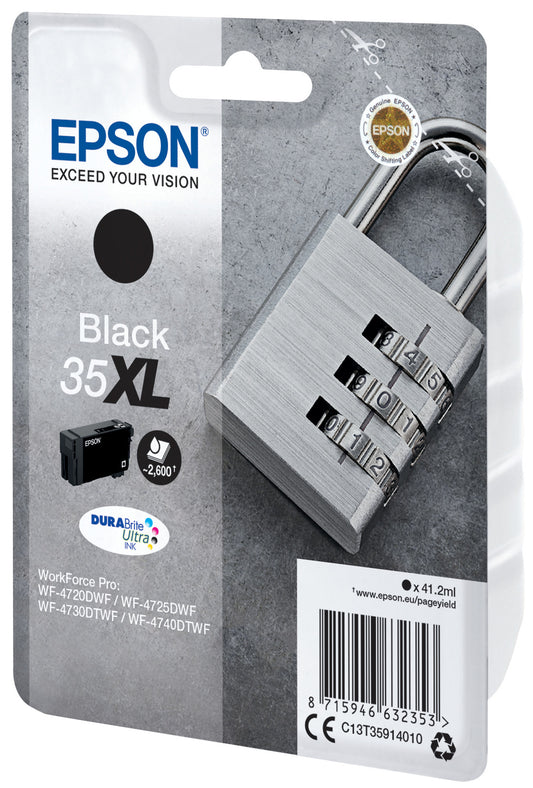 EPSON Tintenpatrone XL schwarz T359140 WF-4720/4725DWF 2600 Seiten