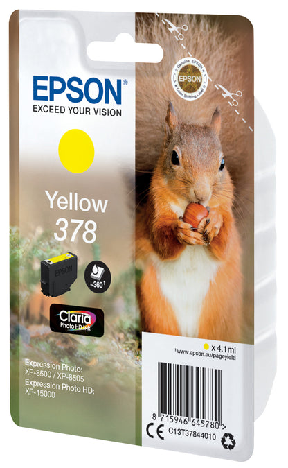 EPSON Tintenpatrone 378 yellow T378440 XP-8500/8505/15000 360 Seiten