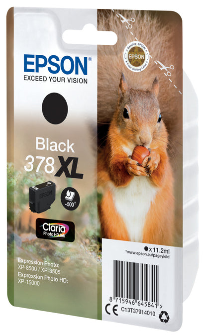 EPSON Tintenpatrone 378XL schwarz T379140 XP-8500/8505/15000 500 Seiten