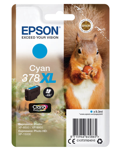 EPSON Tintenpatrone 378XL cyan T379240 XP-8500/8505/15000 830 Seiten