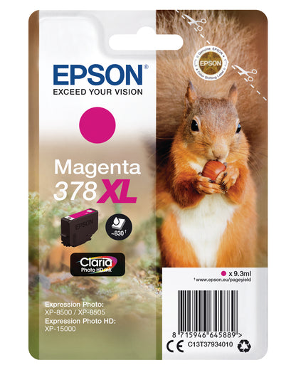 EPSON Tintenpatrone 378XL magenta T379340 XP-8500/8505/15000 830 Seiten