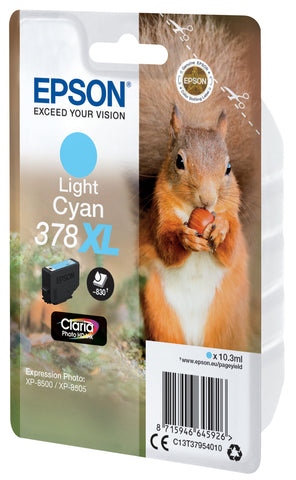 EPSON Tintenpatrone 378XL light cyan T379540 XP-8500/8505 830 Seiten