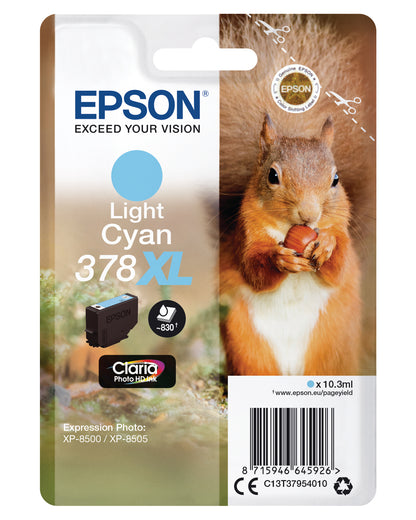 EPSON Tintenpatrone 378XL light cyan T379540 XP-8500/8505 830 Seiten