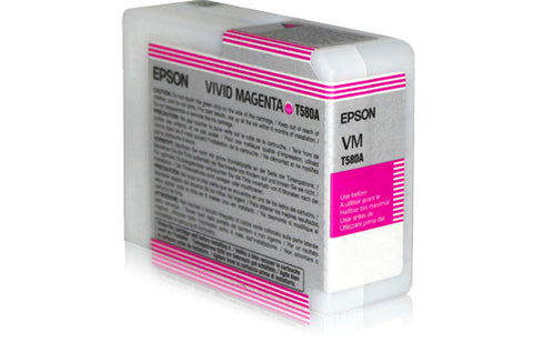 EPSON Tintenpatrone vivid magenta T580A00 Stylus Pro 3880 80ml