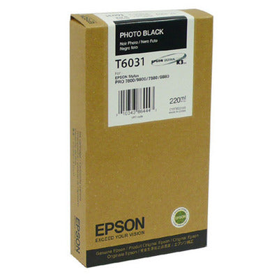 EPSON Tintenpatrone photo black T603100 Stylus Pro 7880/9880 220ml