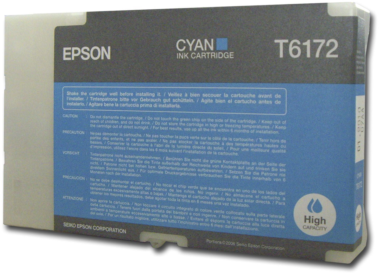 EPSON Tintenpatrone cyan T617200 B-500 7000 Seiten