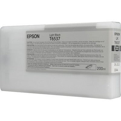 EPSON Tintenpatrone light schwarz T653700 Stylus Pro 4900 200ml