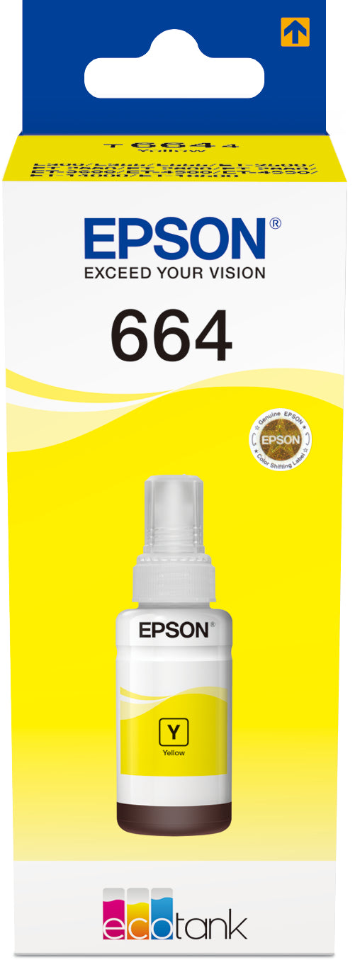 EPSON Tintenbehälter 664 yellow T664440 EcoTank L355/L555 6500 Seiten