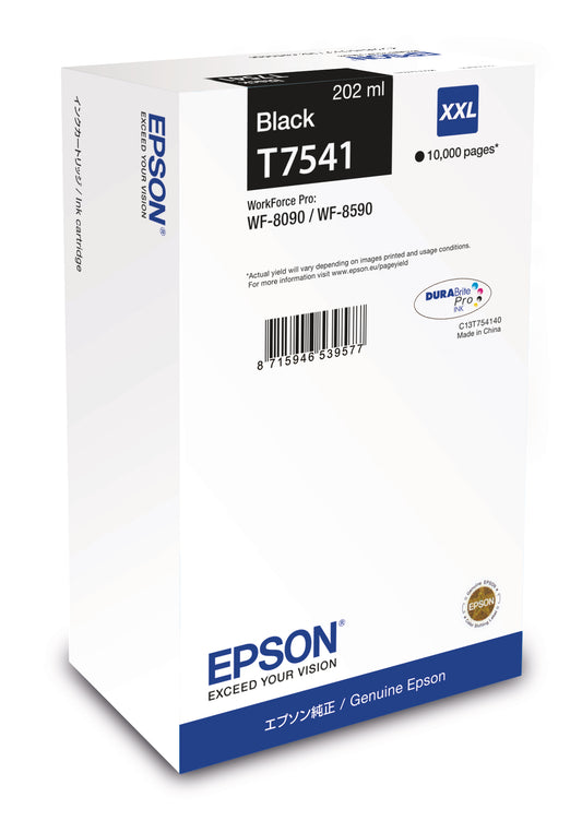 EPSON Tintenpatrone XXL schwarz T754140 WF 8090/8590 10'000 Seiten