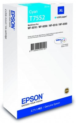 EPSON Tintenpatrone XL cyan T75524N WF 8010/8090 4000 Seiten