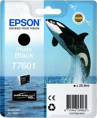 EPSON Tintenpatrone photo schwarz T760140 SureColor P 600 25,9ml