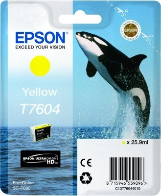 EPSON Tintenpatrone yellow T760440 SureColor P 600 25,9ml