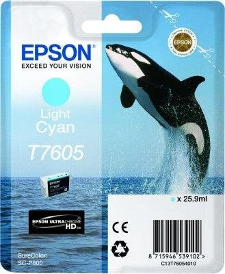 EPSON Tintenpatrone light cyan T760540 SureColor P 600 25,9ml