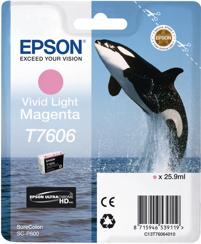 EPSON Tintenpatrone vivid light mag. T76064N10 SureColor P 600 25,9ml