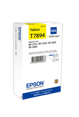 EPSON Tintenpatrone XXL yellow T789440 WF 5110/5620 4000 Seiten