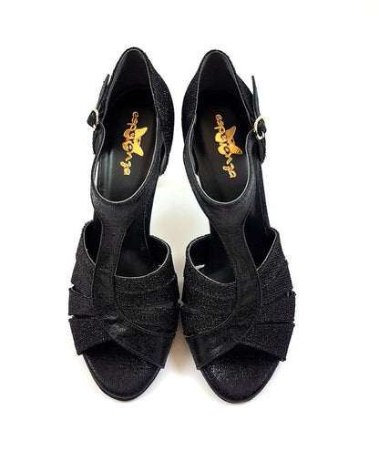 Glow Twinkle Tanzschuhe in Schwarz Glitter