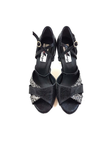 ESP16 chaussures de danse en noir argent