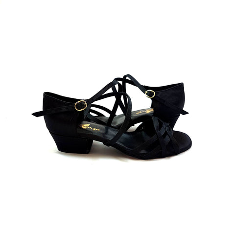 Esperanza - Zapatos de Baile para Niños en Negro - ¡Perfecto para Jóvenes Bailarines! 🖤✨