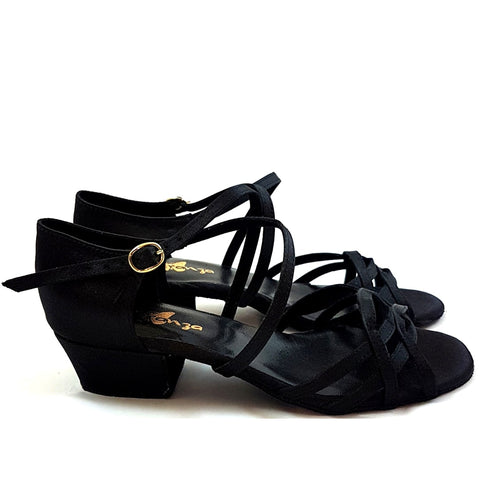 Esperanza - Zapatos de Baile para Niños en Negro - ¡Perfecto para Jóvenes Bailarines! 🖤✨