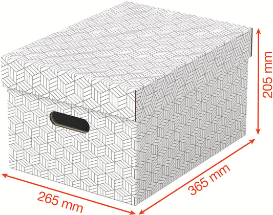 ESSELTE Aufbewahrungsboxen Home M 628282 365x265x205mm, weiss 3 Stk