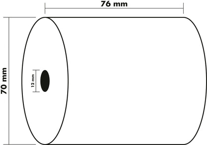 EXACOMPTA Rollen Chemisches Papier 10Stk 40358E 76x70mmx25m für Kasse