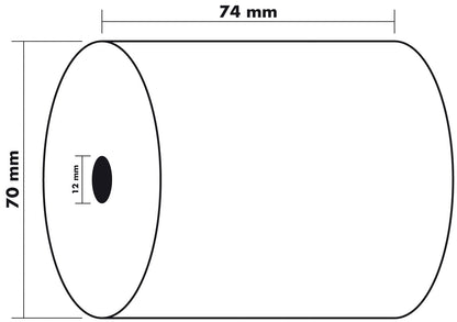 EXACOMPTA Rollen Offset Papier 10Stk. 40655E 74x70mmx40m für Kasse