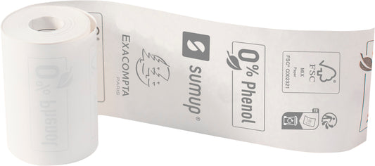 EXACOMPTA Rolle Thermo Papier 20Stk. 40762E 57x30mmx9m für SumUp