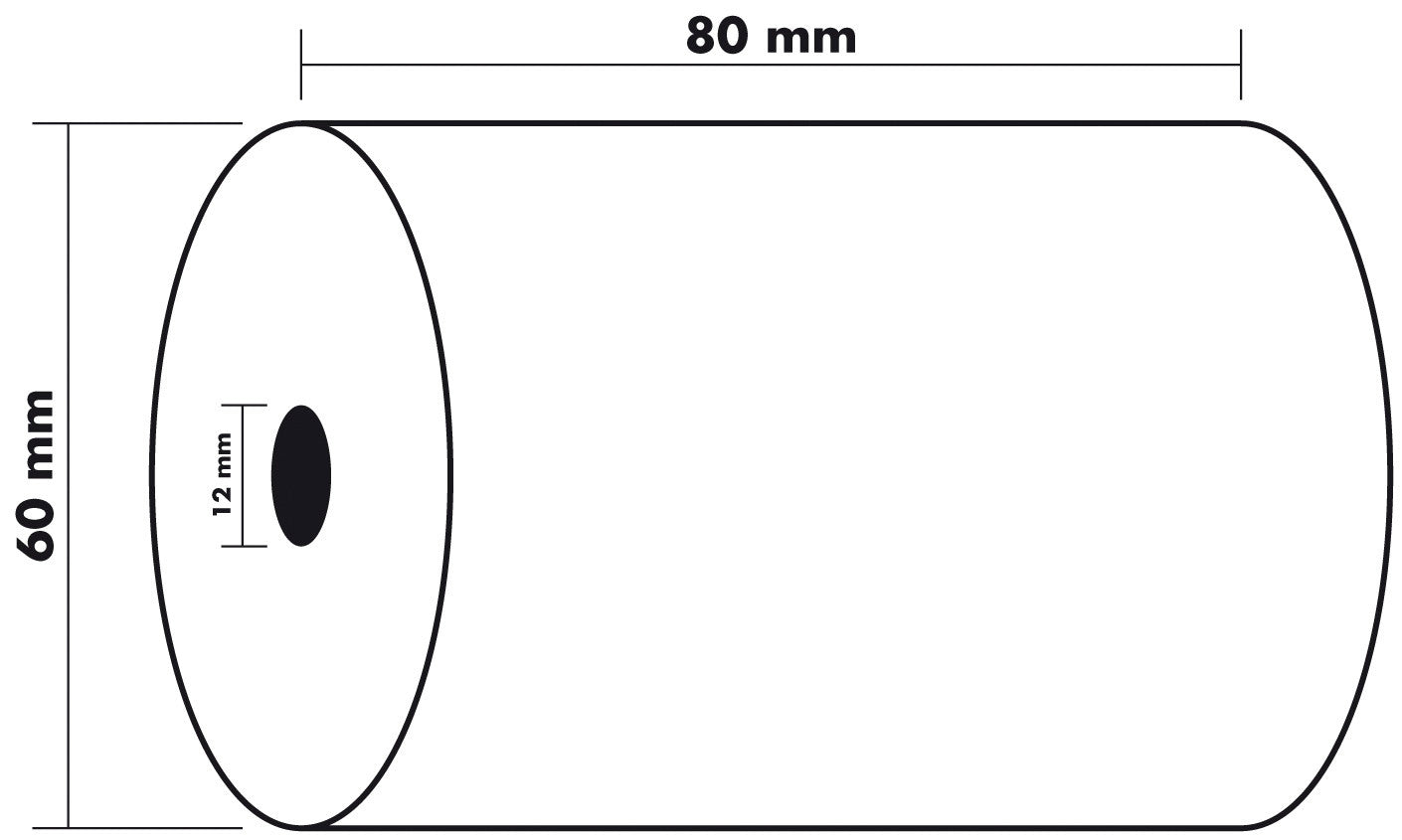 EXACOMPTA Rolle Thermo Papier 10Stk. 43824E 80x60mmx44m für Kasse