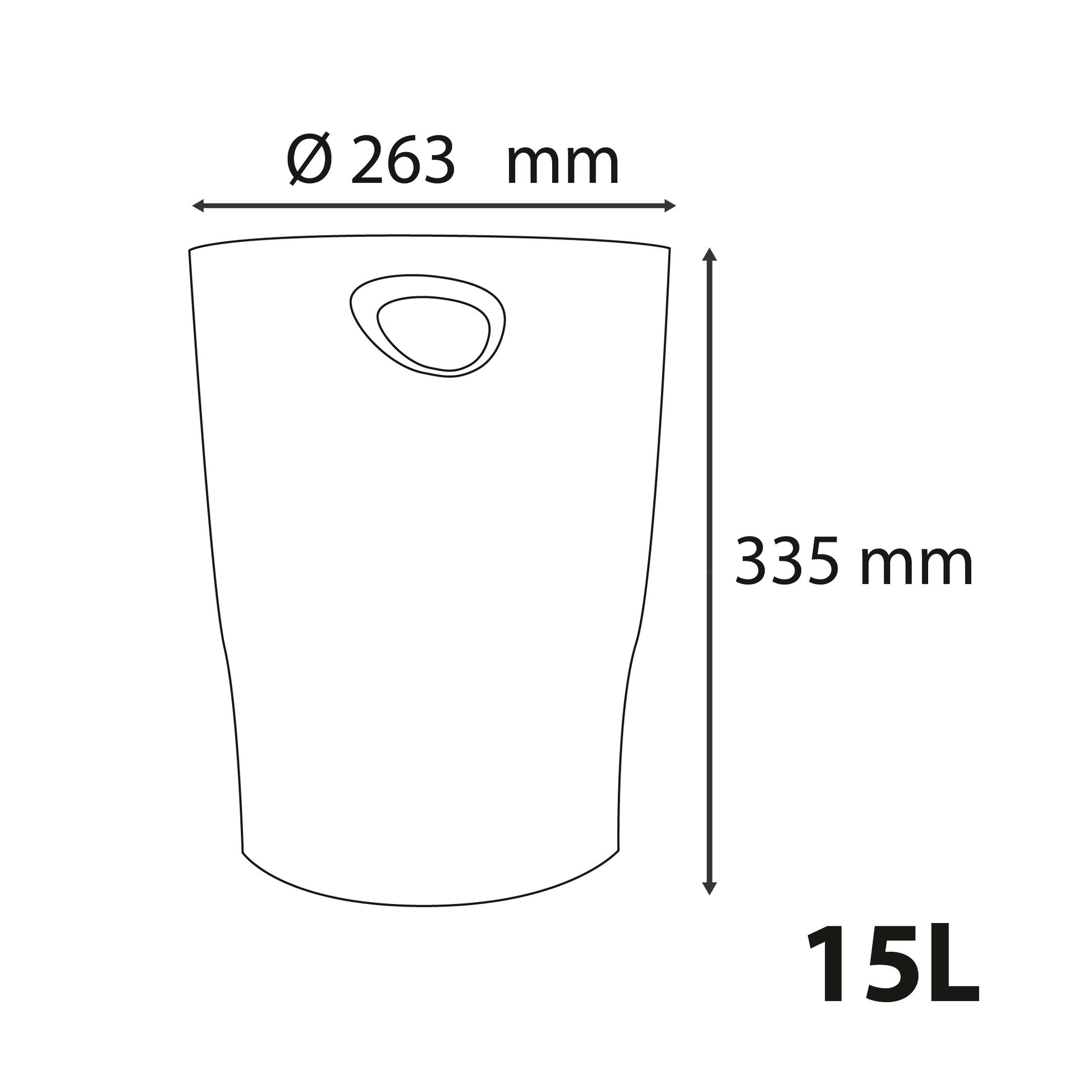 EXACOMPTA Papierkorb Ecobin 15 l 45328D entenblau