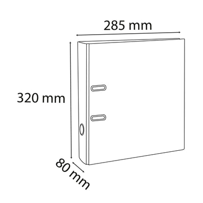 EXACOMPTA Ordner Aquarel 8cm 53566E rosa A4