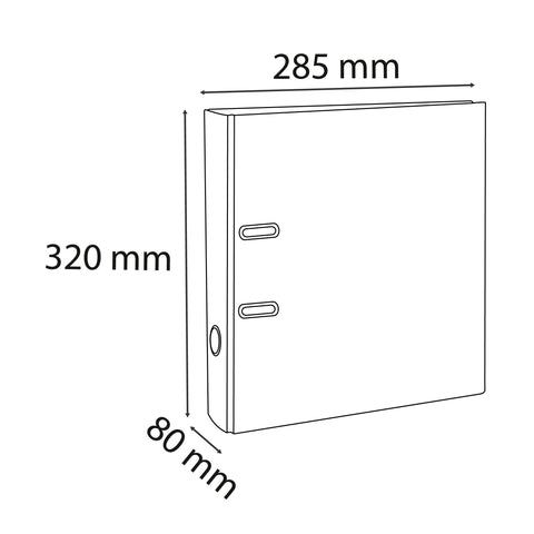 EXACOMPTA Ordner Aquarel 8cm 53566E rosa A4