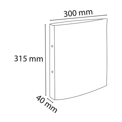 EXACOMPTA Ringbuch Aquarel 4 cm 54560E ass. 2 Ringe/A4