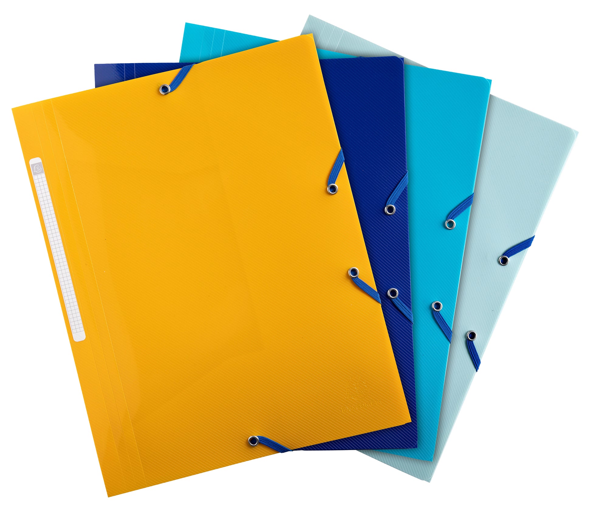 EXACOMPTA Gummibandmappe A4 55110E sortiert PP, 3 Klappen
