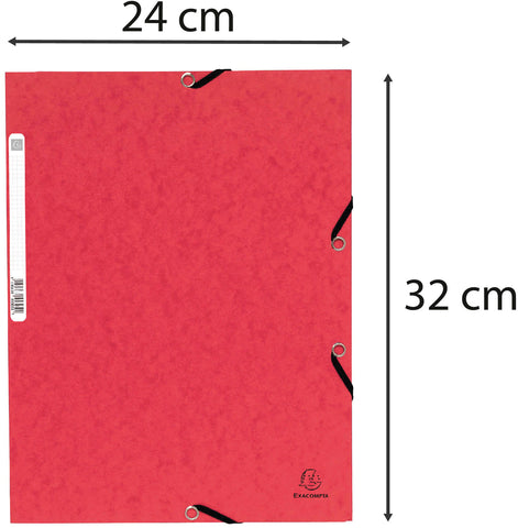 EXACOMPTA Gummibandmappe A4+ 55305E rot manila