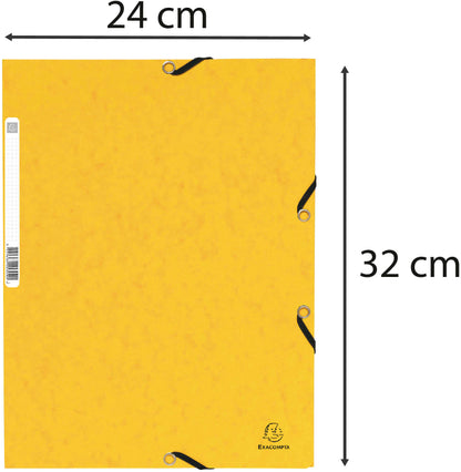 EXACOMPTA Gummibandmappe A4+ 55309E gelb manila