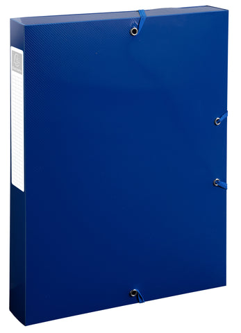 EXACOMPTA Sammelbox mit Gummizug A4 59142E marineblau PP