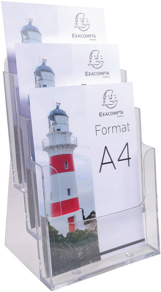 EXACOMPTA Prospekthalter A4 74158D transparent 155x237x339mm