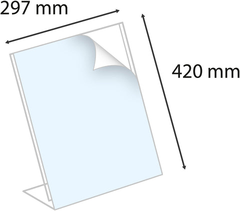 EXACOMPTA Tischaufsteller A3 813058D transparent hoch/quer