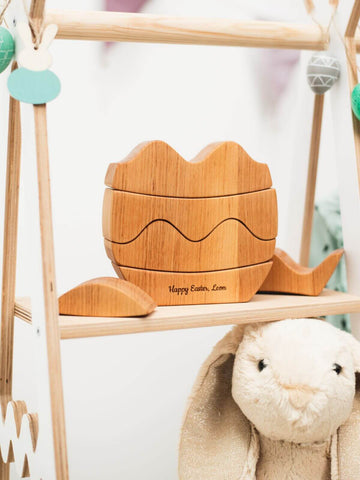 easter wooden egg