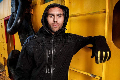 Elastische Jacke mit Kapuze- Atmungsaktiv, wind- und wasserdicht