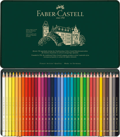 FABER-CASTELL Farbstift Polychromos 110036 36er Metallschachtel