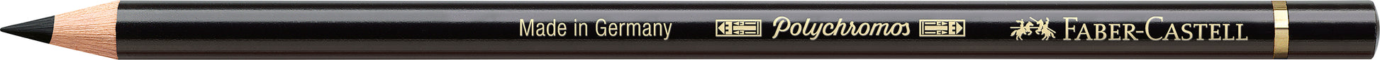 FABER-CASTELL Farbstift Polychromos schwarz 110199 wisch- und wasserfest