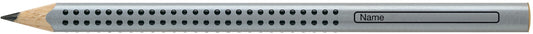FABER-CASTELL Bleistift Jumbo GRIP B 111900 3-eckig, silber