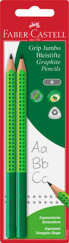FABER-CASTELL Bleistift Jumbo Grip B 111993 4 Farben, Set