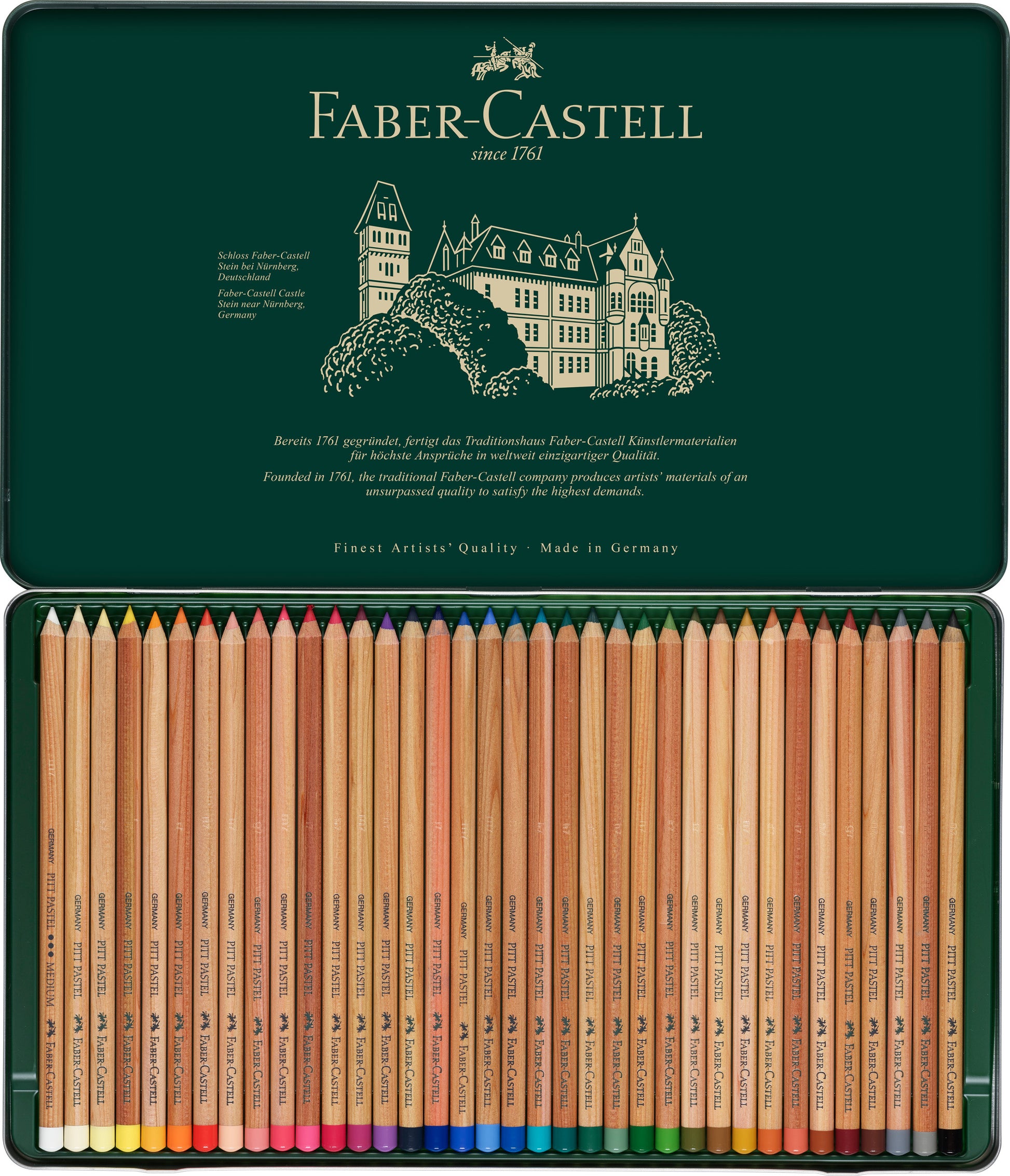 FABER-CASTELL Farbstift 112136 36er Metalletui