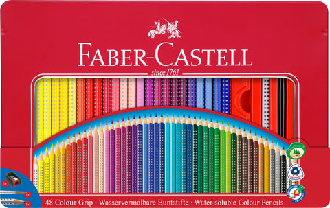 FABER-CASTELL Farbstifte Colour Grip 112448 48er Metalletui